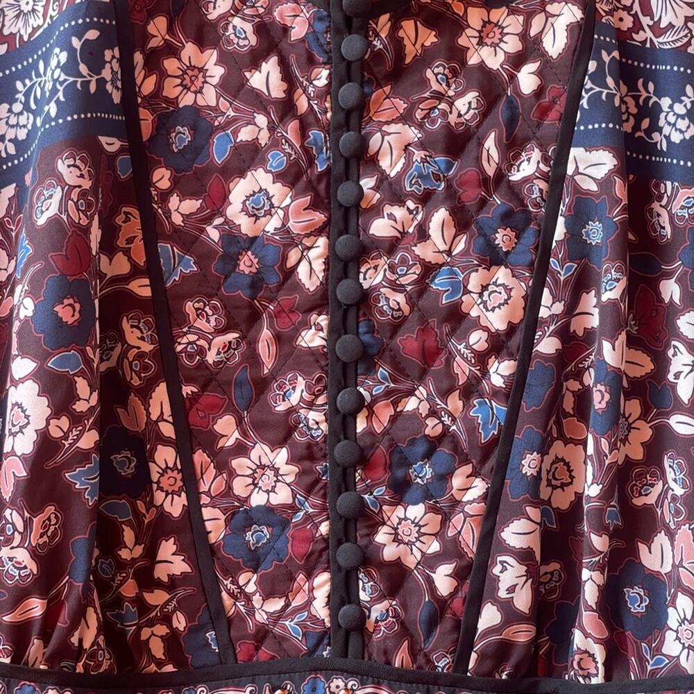 Kate Spade Madison Ave patchwork roseta dress size 2 - Picture 9 of 14
